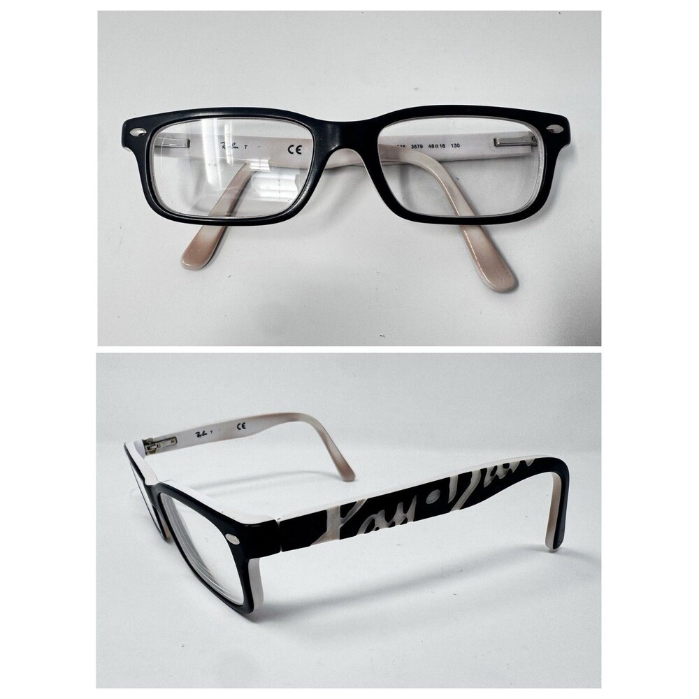 Ray-Ban RB1535 3579 Junior Black/Pink Eyeglass Frames 48-16-130 Authentic